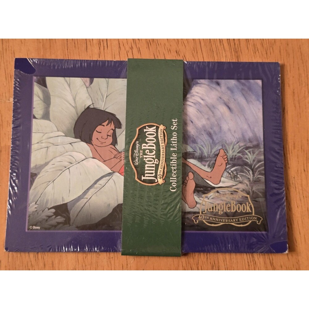 Disney The Jungle Book 40th Anniversary Collectible Litho Set Set of 4 11x14...